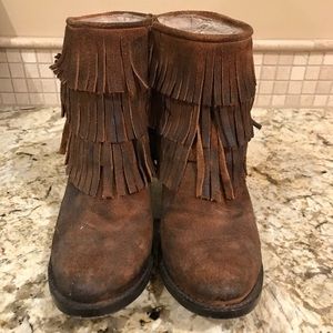 Steve Madden Freebird fringe boots
